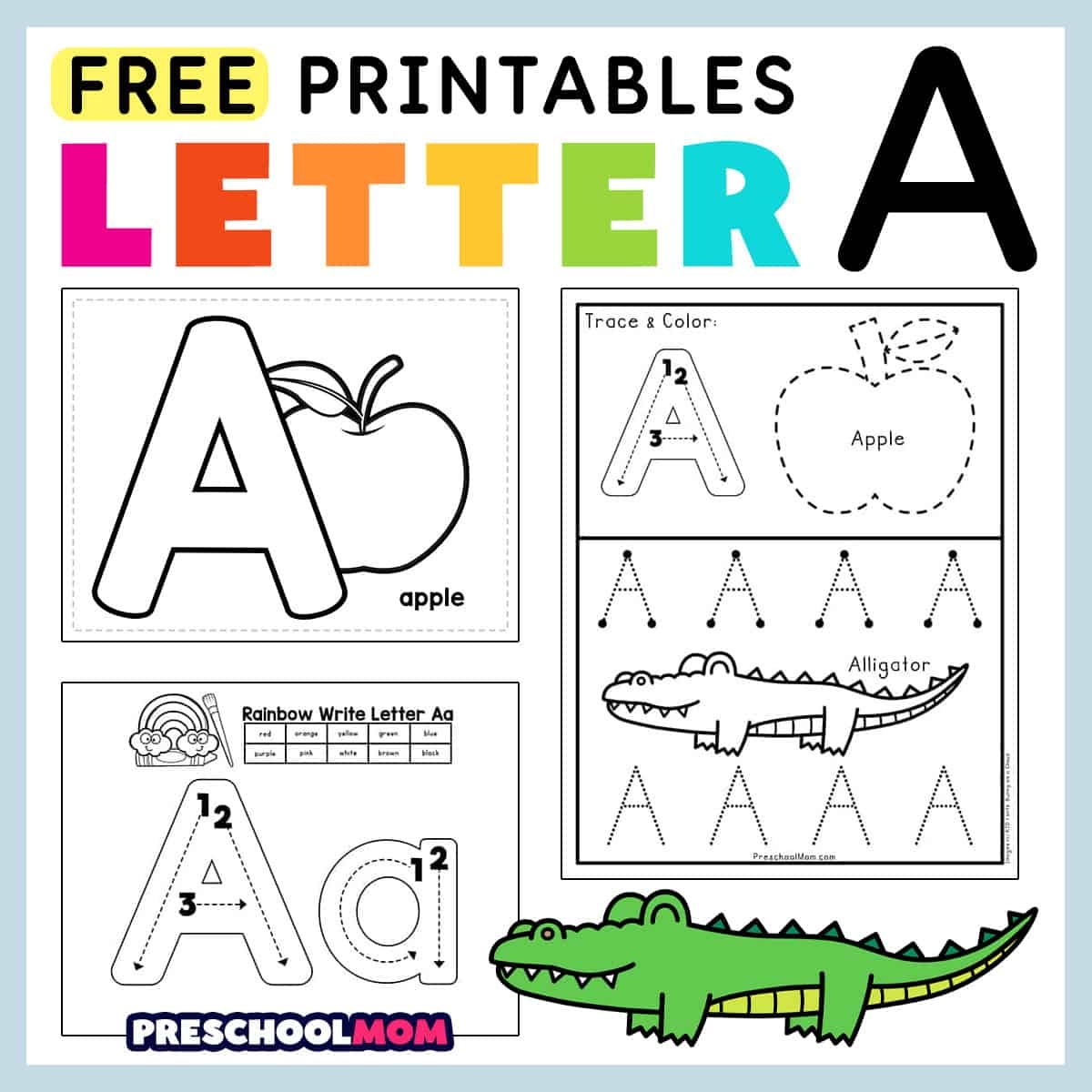 preschool free printable worksheets