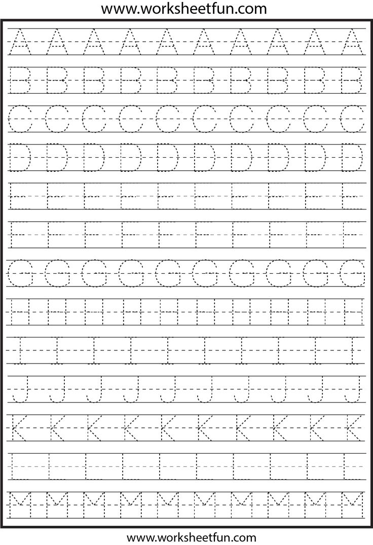free printable traceable letters