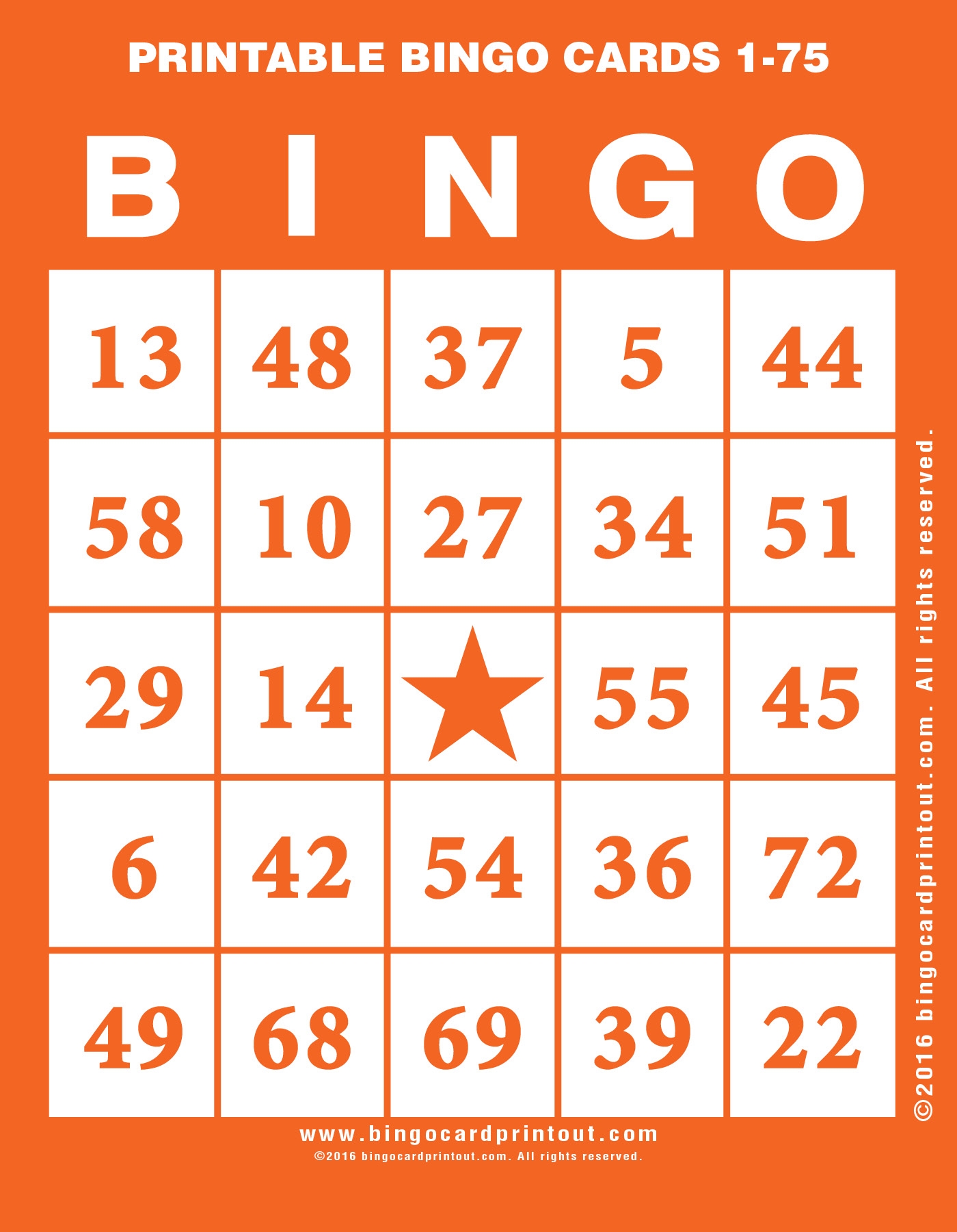 Printable Bingo Cards 1 75 BingoCardPrintout