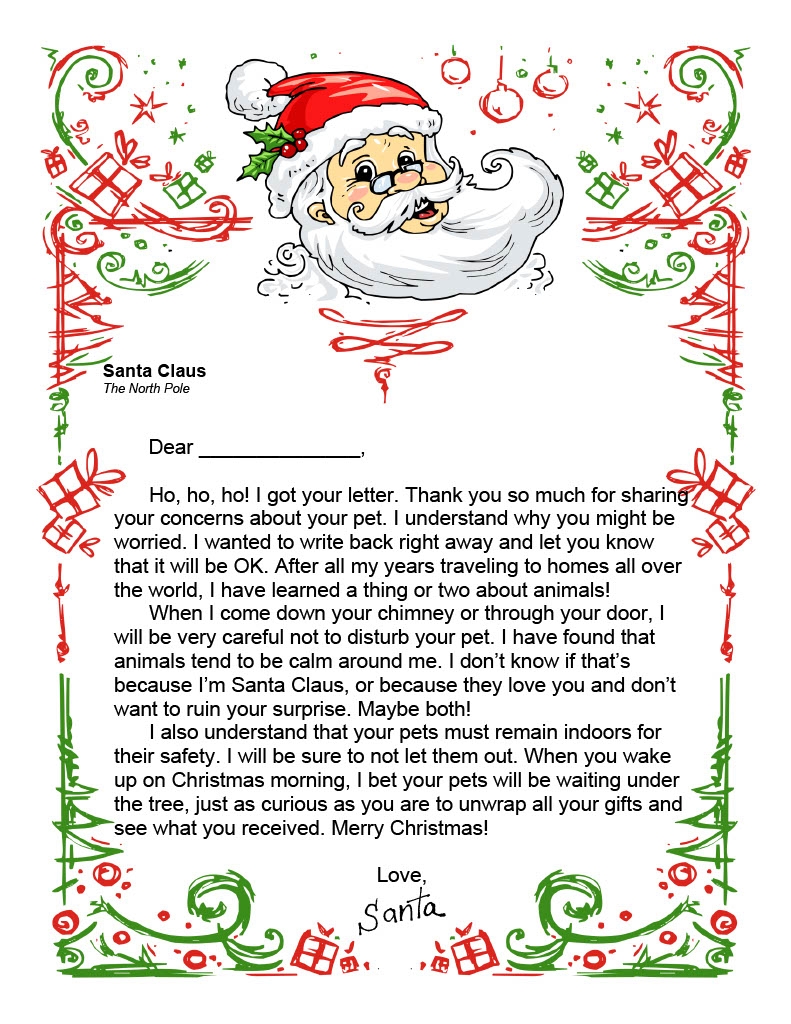 free printable letters from santa