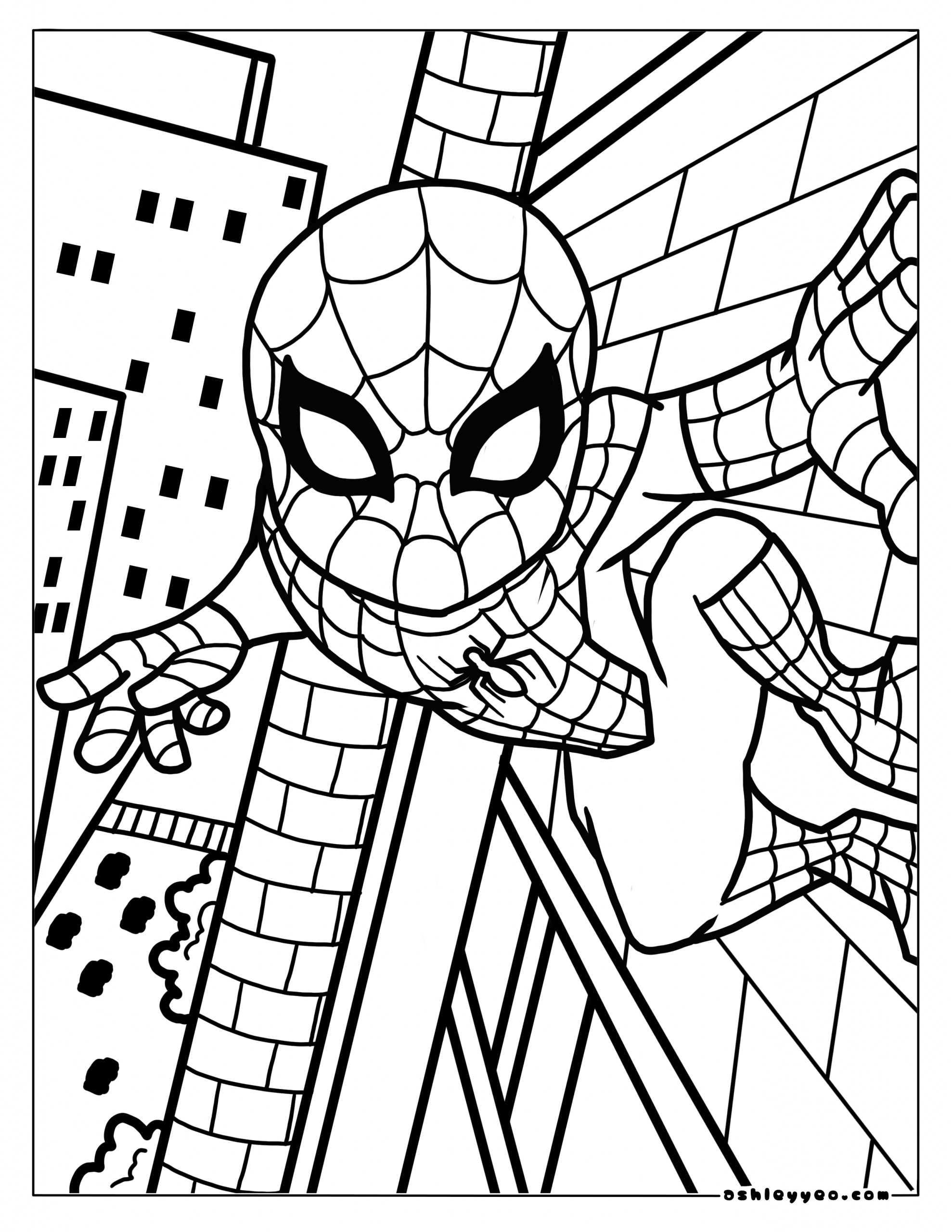 free printable spiderman coloring pages
