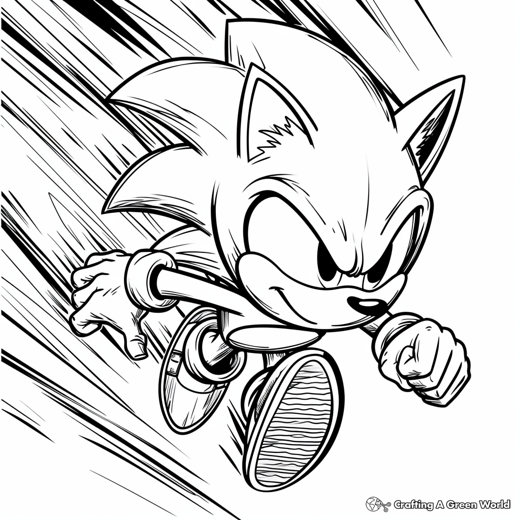 free printable sonic coloring pages