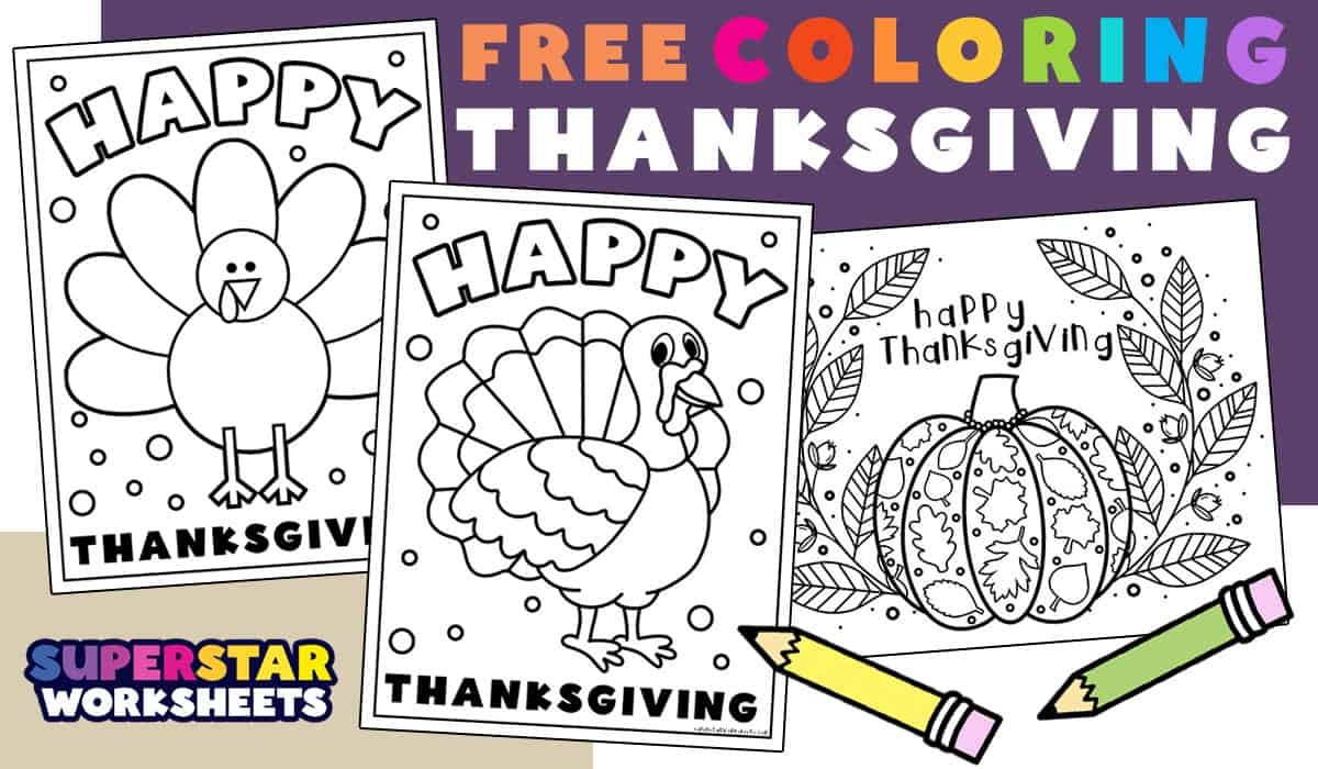 free printable coloring sheets thanksgiving
