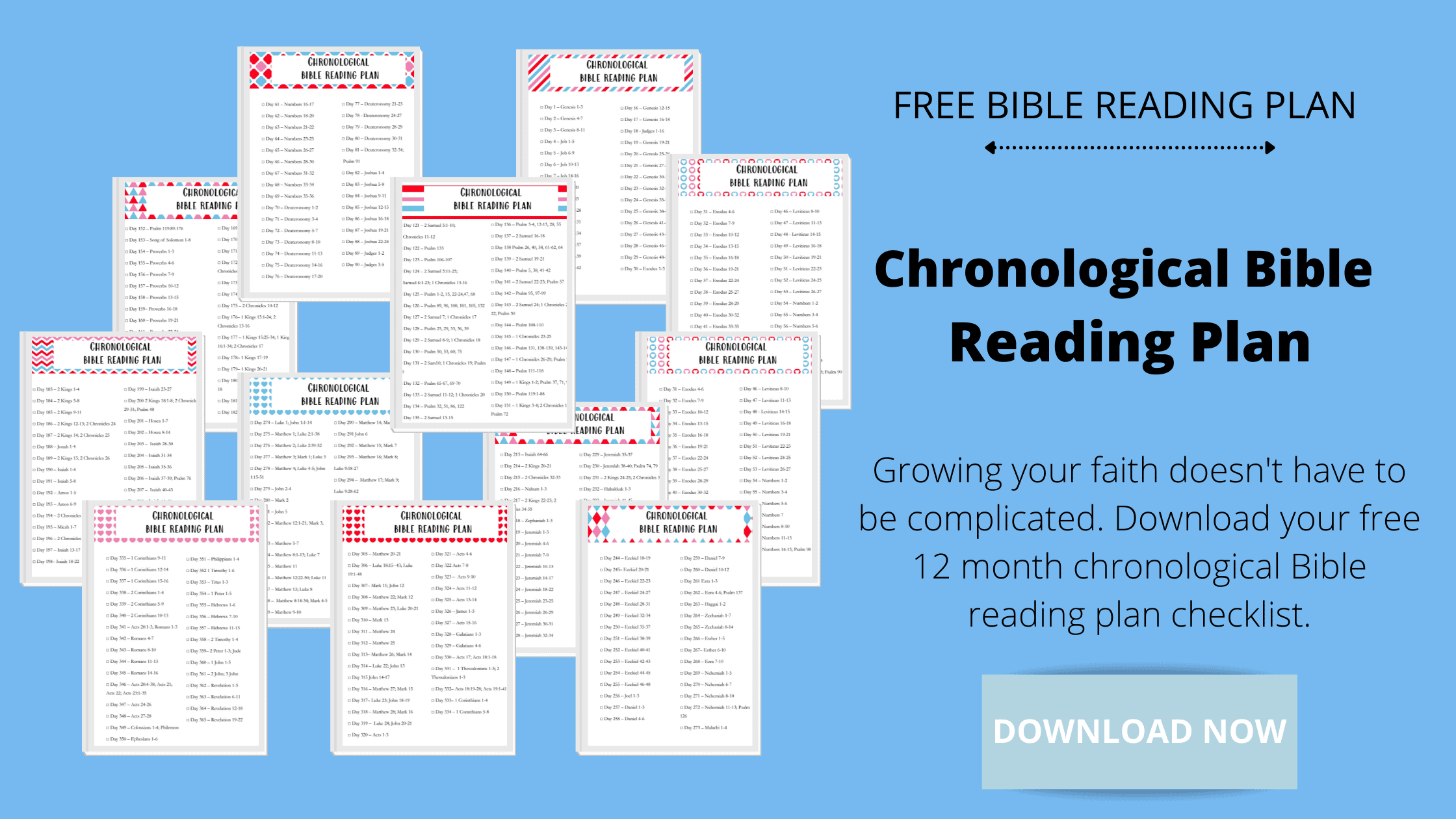 The Best Printable Chronological Bible Reading Plan The Best Printable Chronological Bible Reading Plan