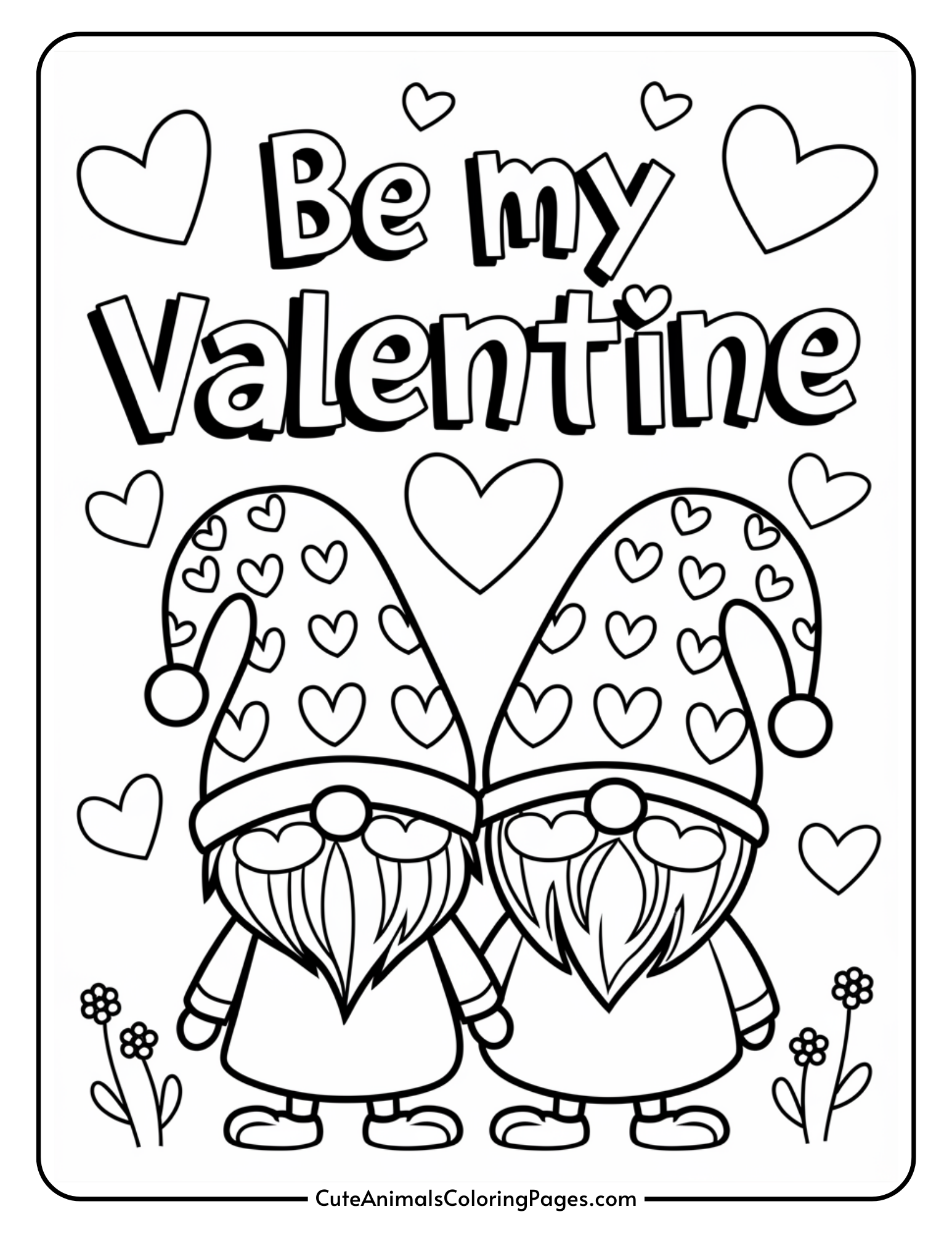 free printable valentines coloring pages pdf