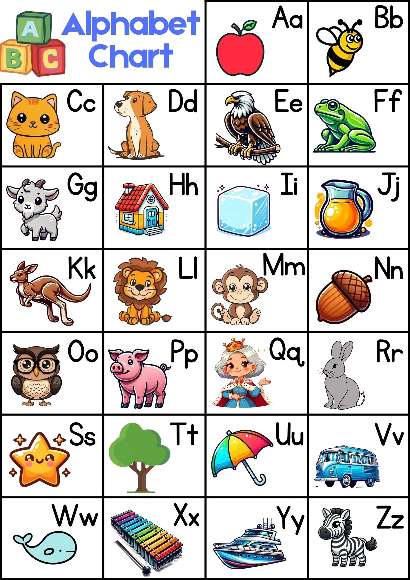 11 Free Printable Alphabet Charts Teach Prints