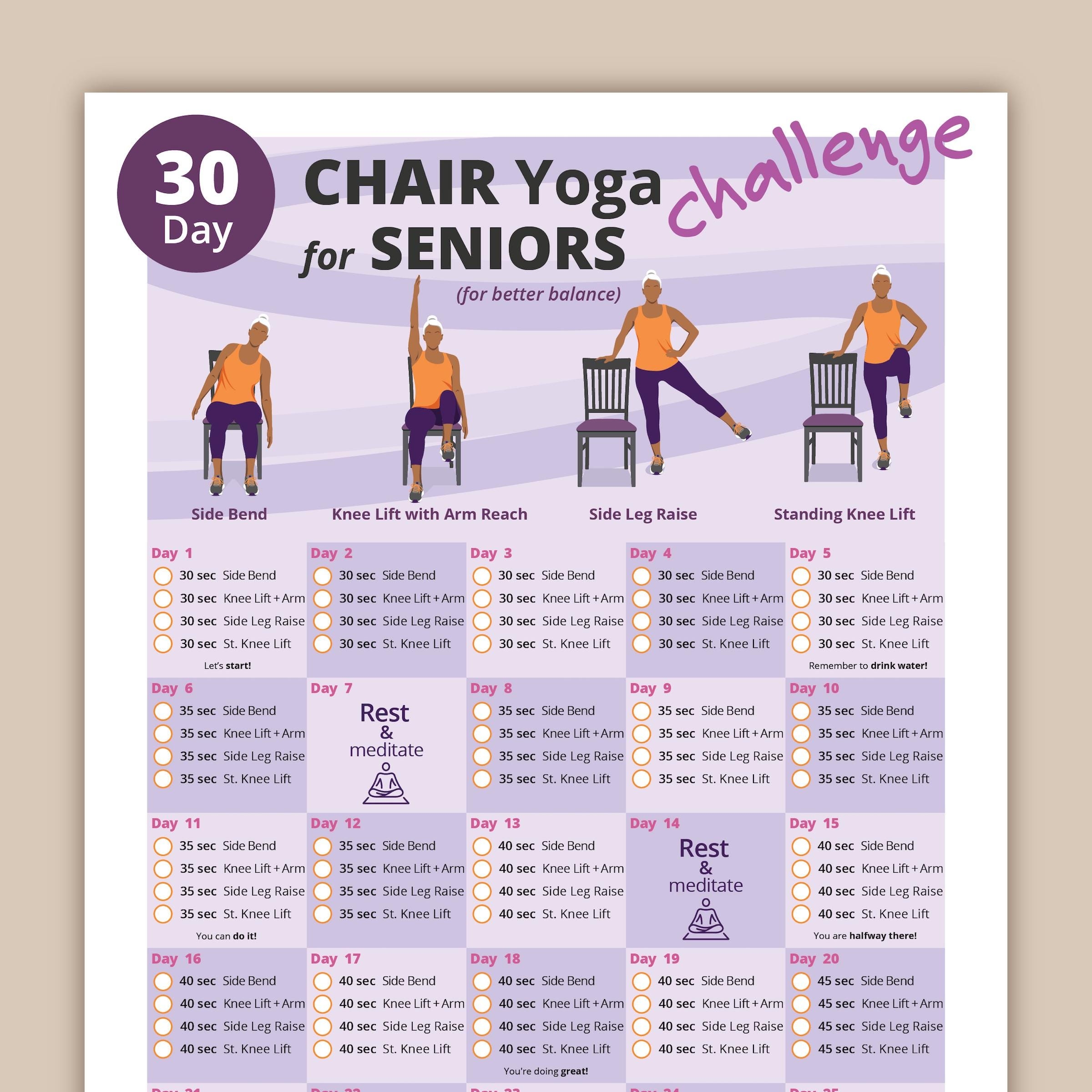 free chair yoga printable chart free chair yoga printable chart