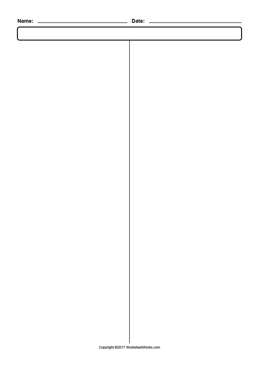 30 Printable T Chart Templates Examples TemplateArchive