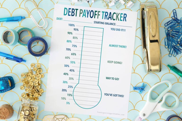 5 Free Debt Payoff Tracker Printables Free Organizing Printables
