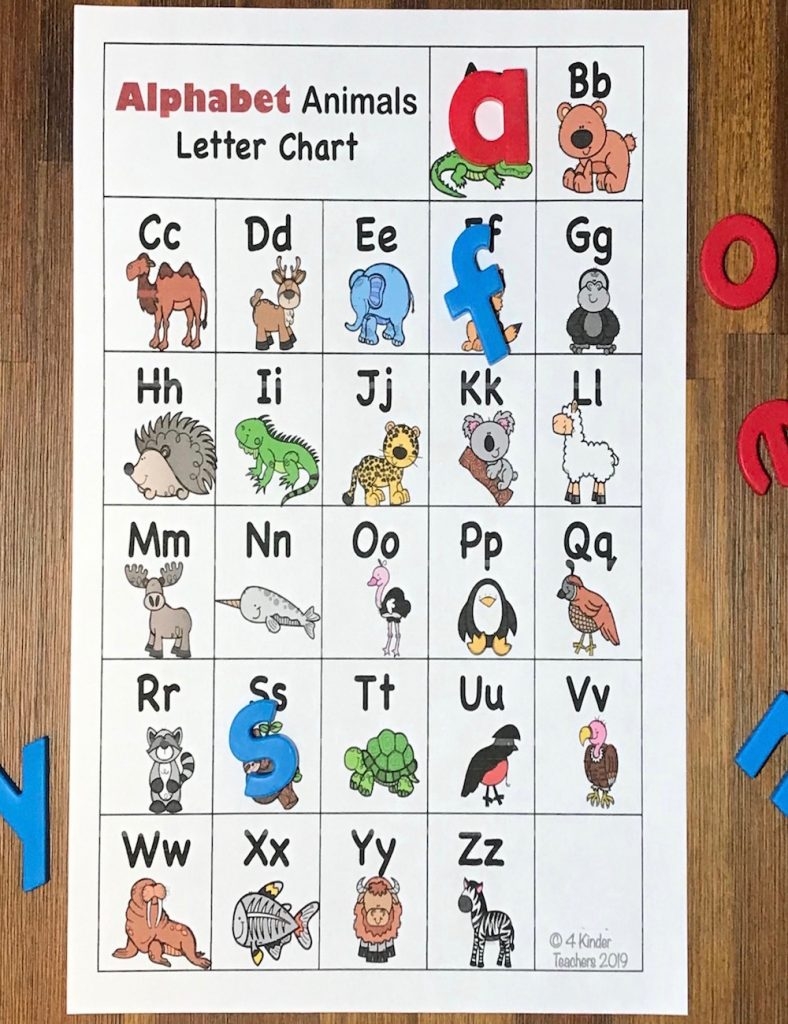 free printable alphabet chart