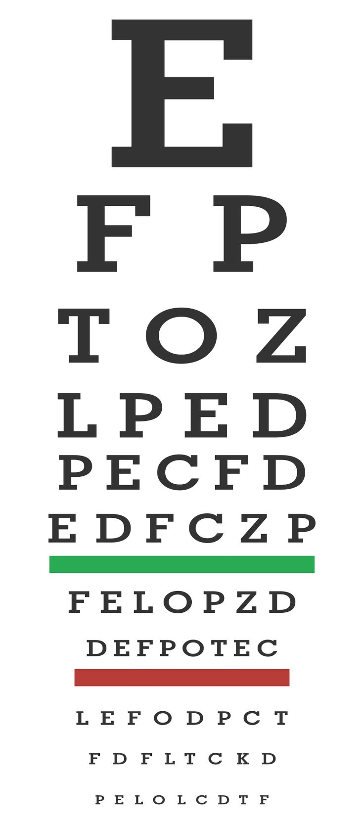 vision test chart printable