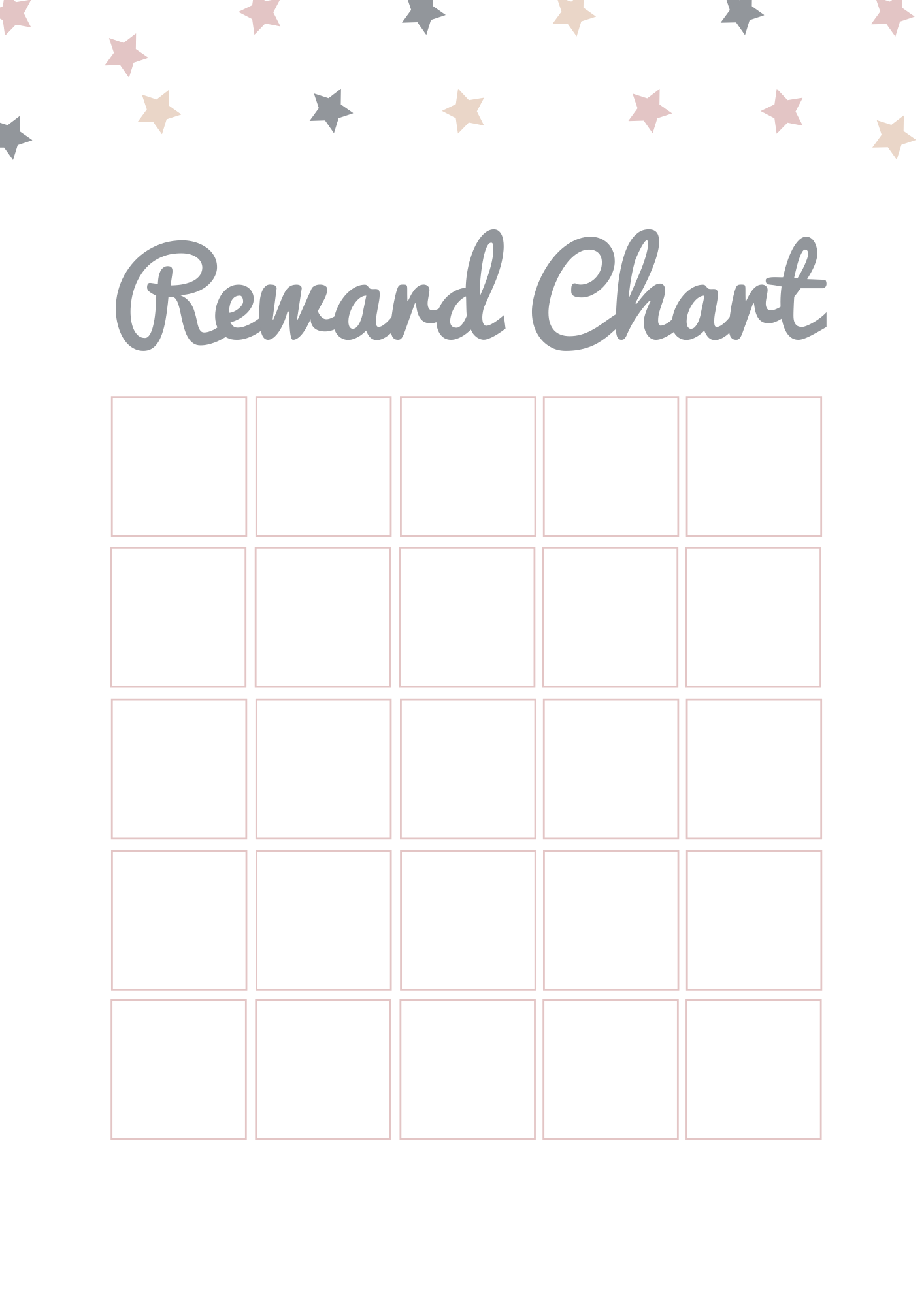 A Simple Reward Chart Free Printable Domestic Fashionista