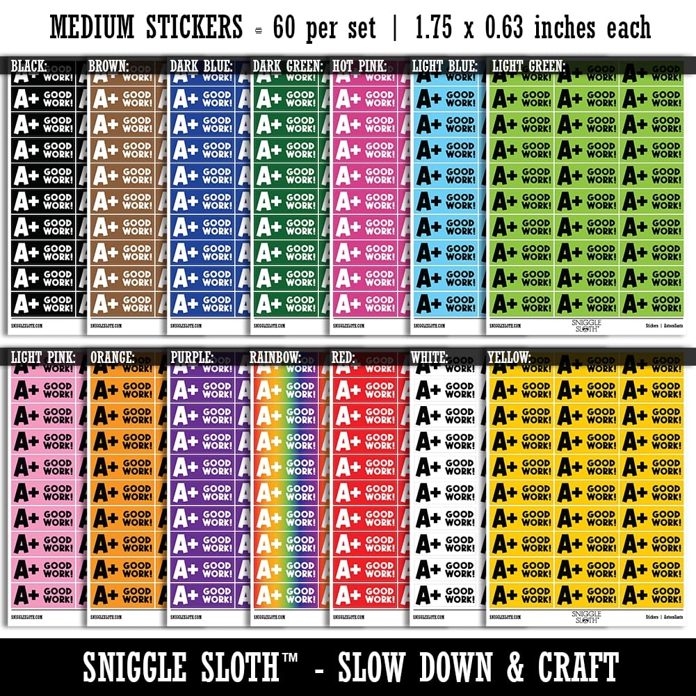 Amazon FYI For Your Information Bold Sticker Pack Matte Finish Medium 1 75 Size White Arts Crafts Sewing