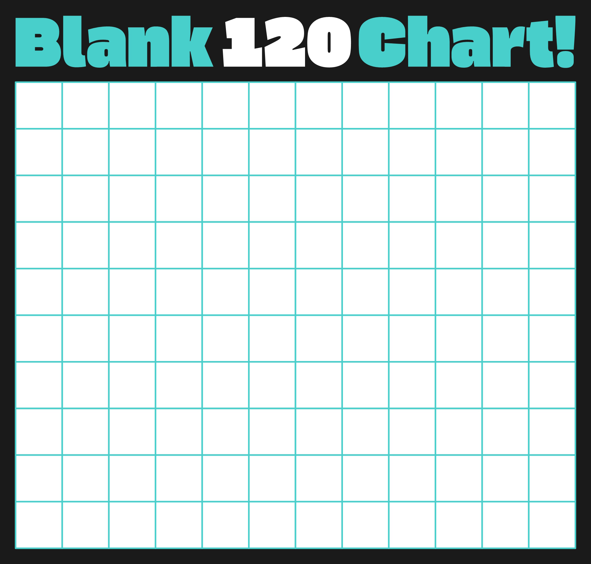 blank 120 chart free printable
