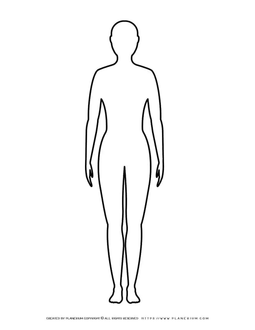 Blank Human Body Outline