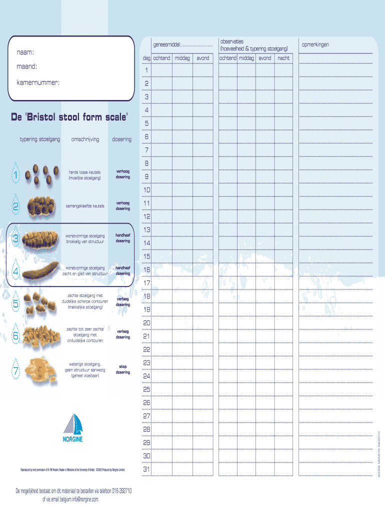 Bowel Chart Template Fill Out Sign Online DocHub