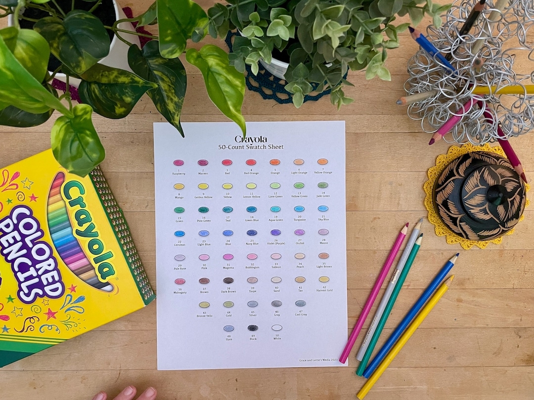 printable crayola color chart