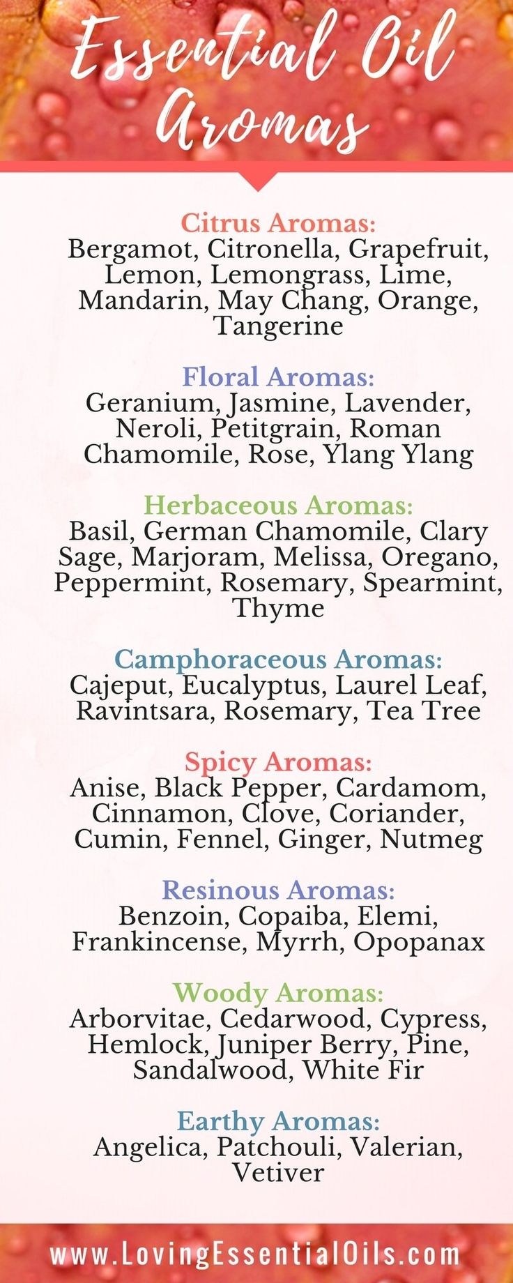 printable essential oil blending chart