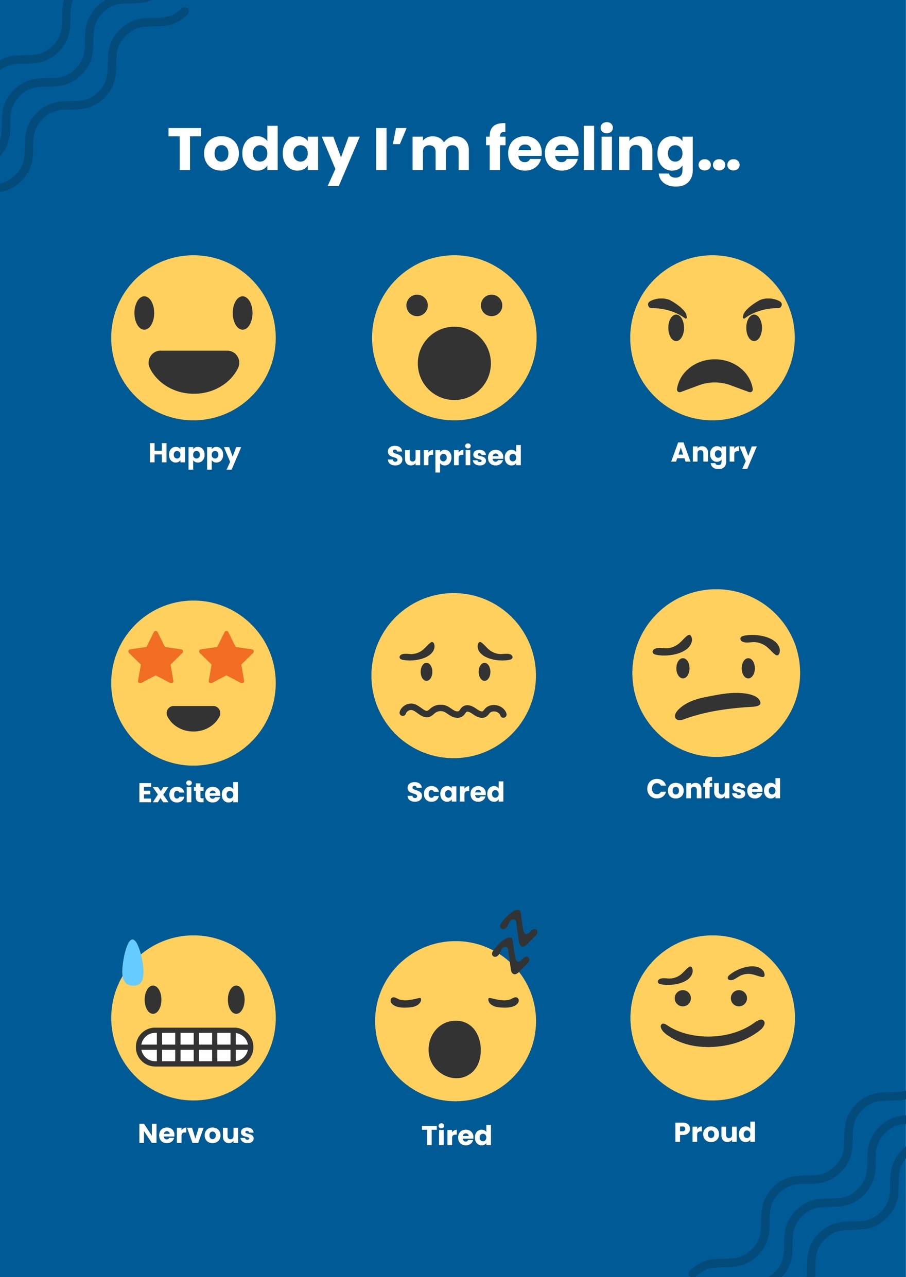 Feelings Chart In Illustrator PDF Download Template