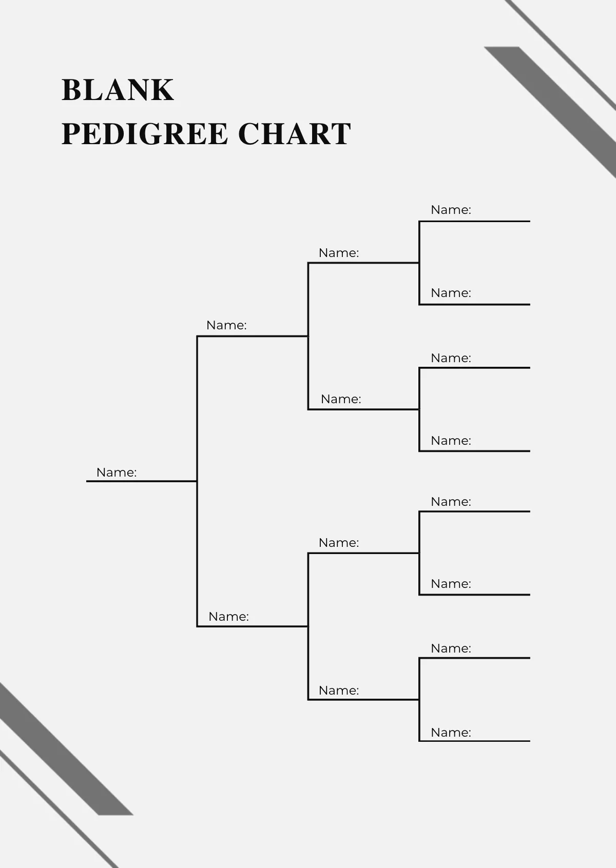 printable pedigree chart free