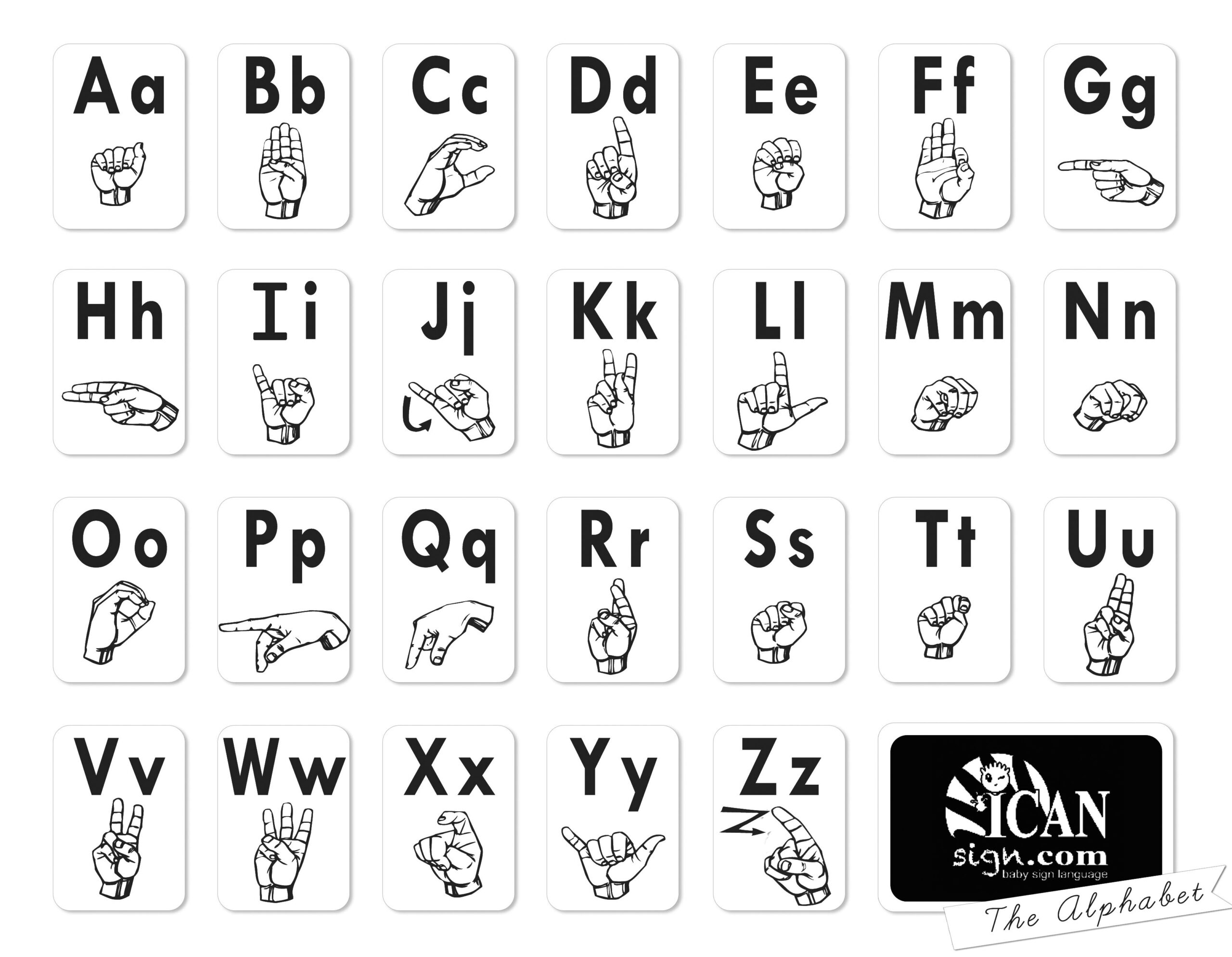 printable asl alphabet chart