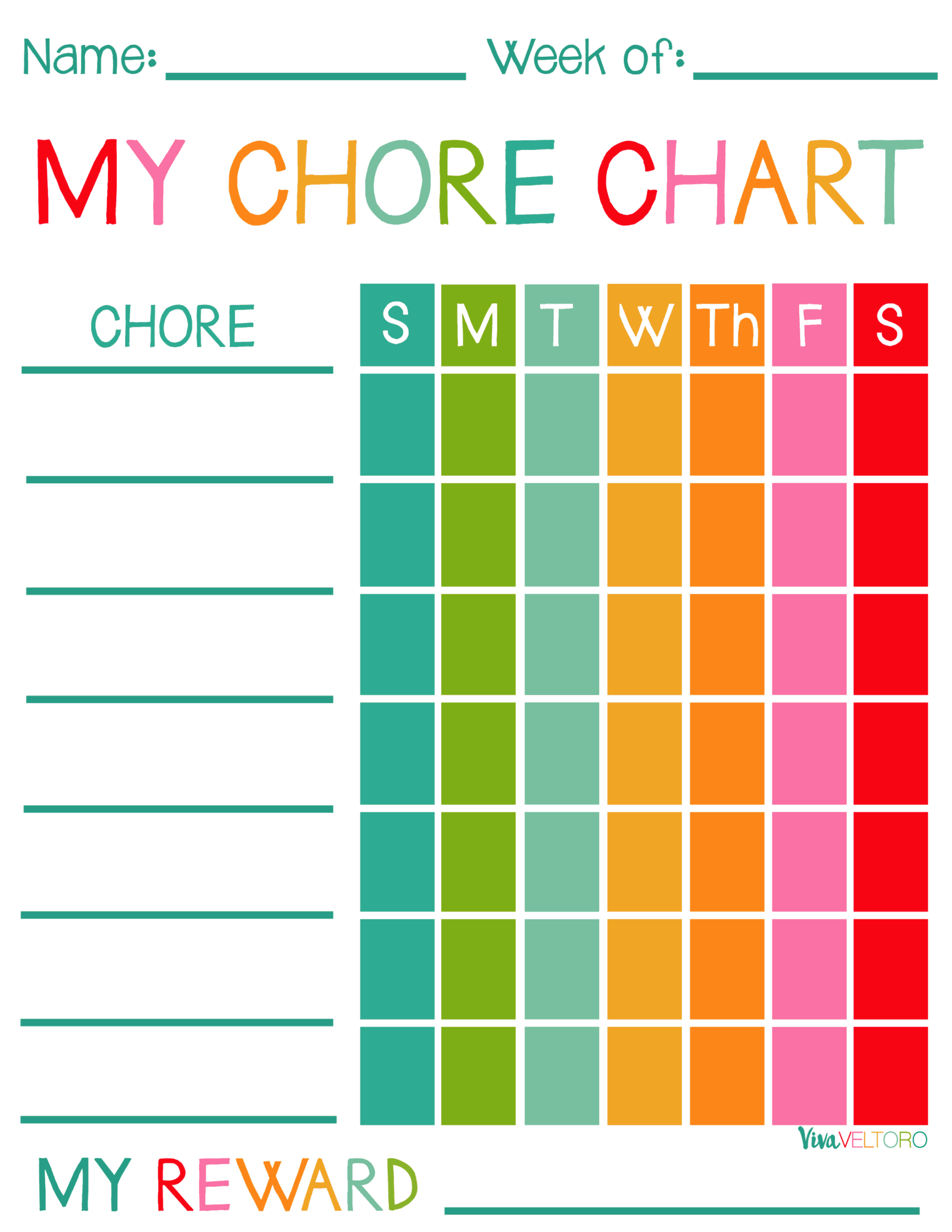 printable charts