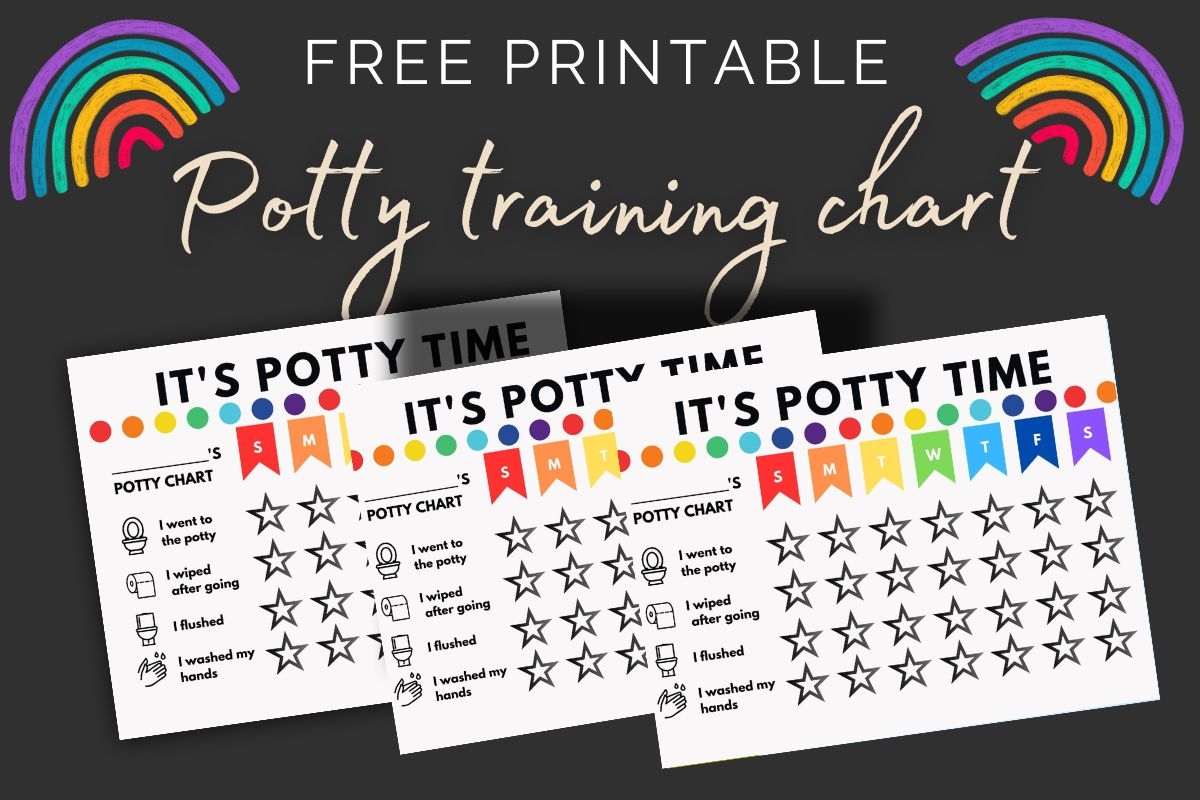 printable potty training sticker chart