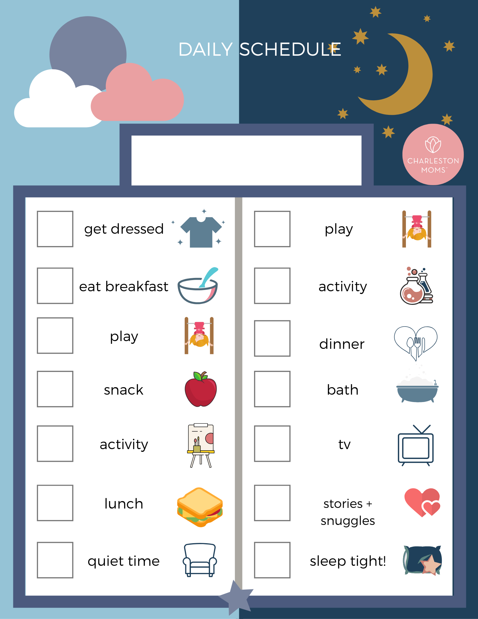 Free Routine Activity Charts Customizable For Your Family