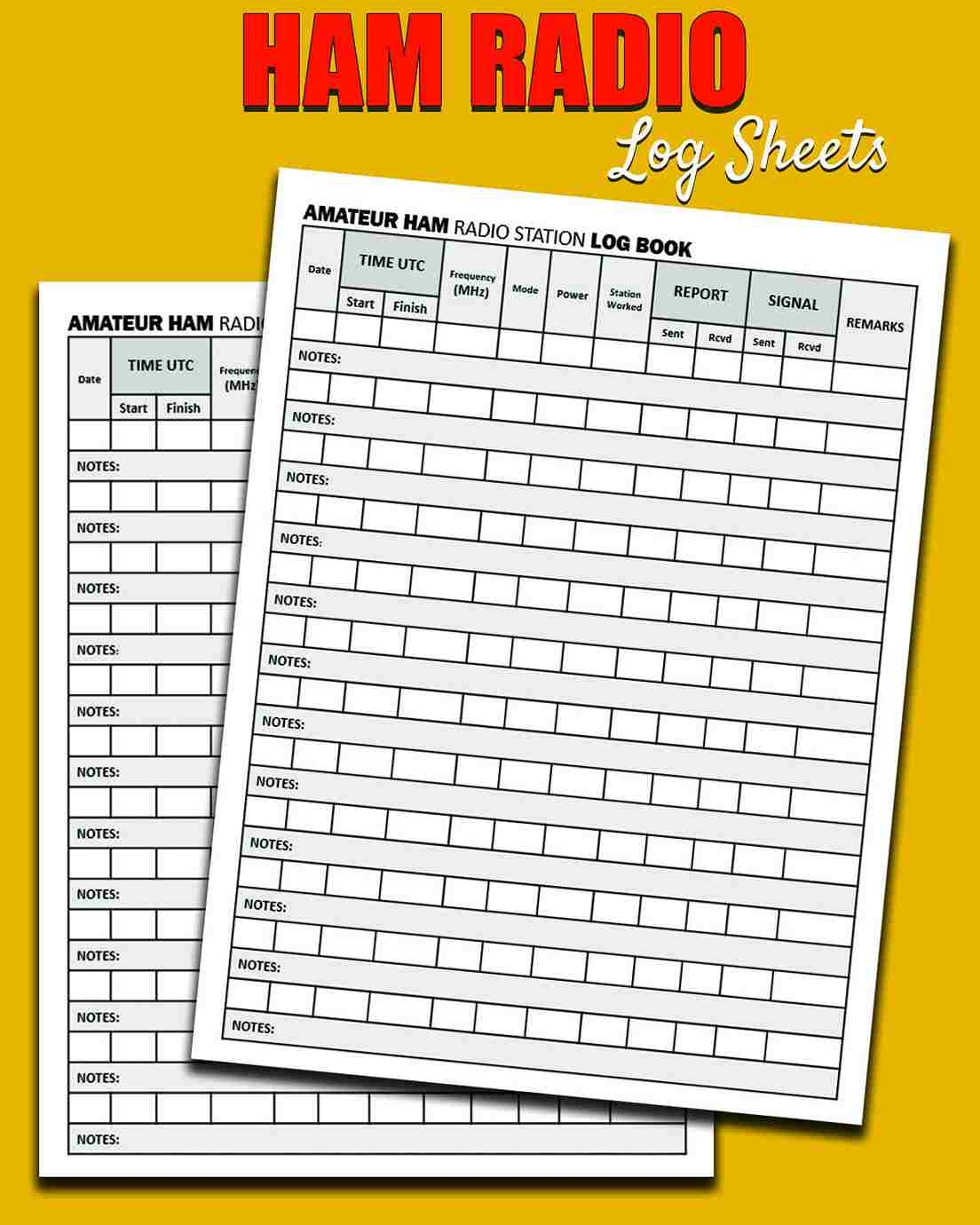 printable ham frequency chart