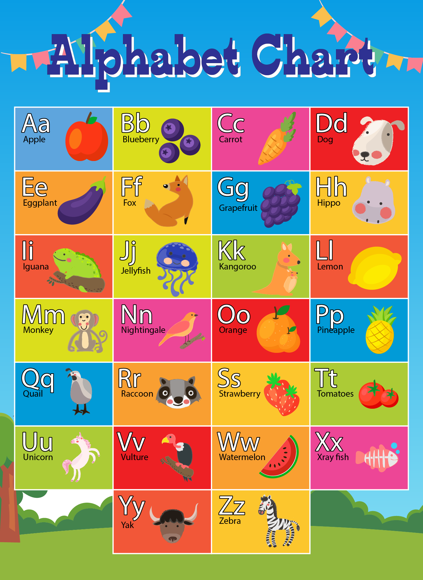 printable alphabet chart