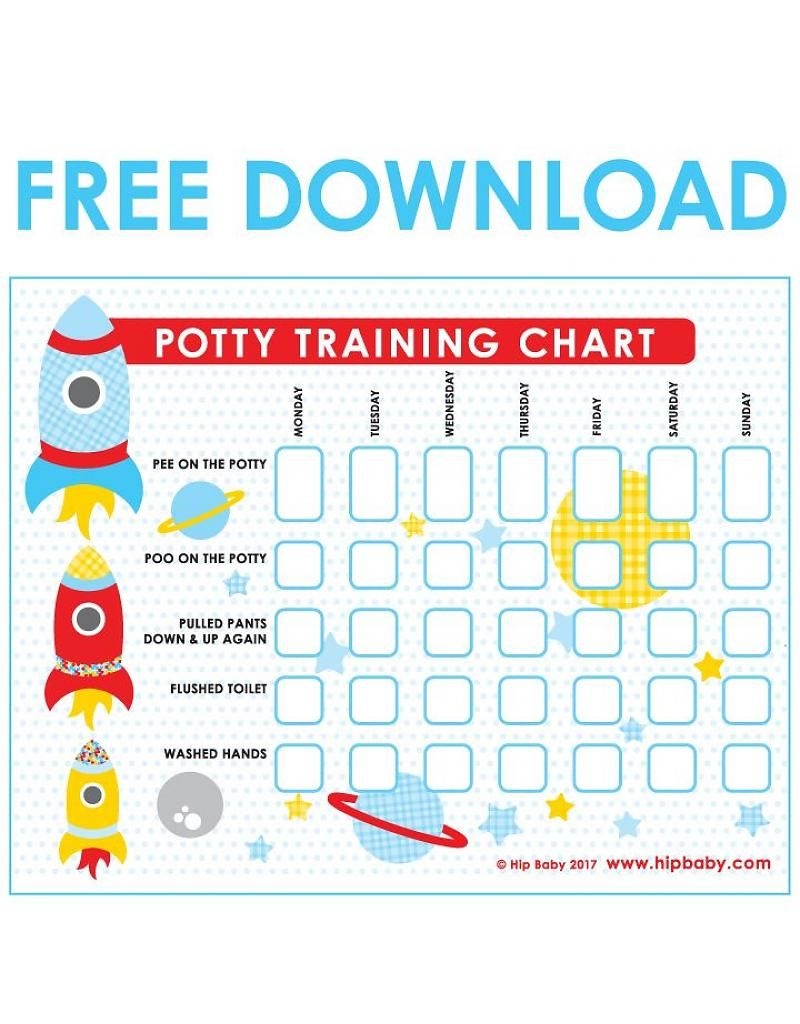 free printable beginner potty training chart