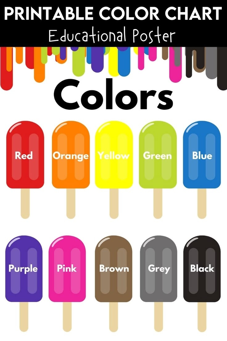 Preschool Color Chart