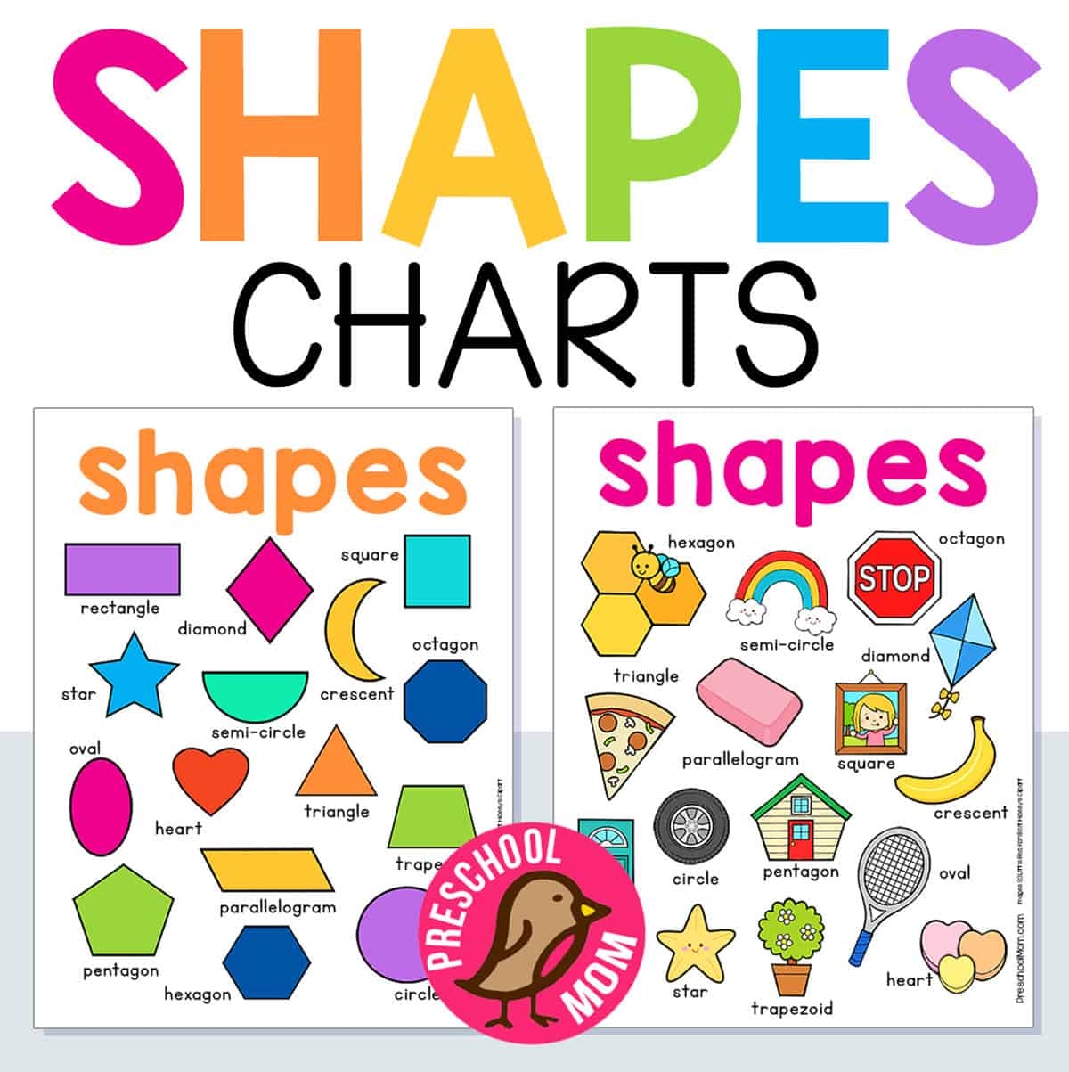 Preschool Shapes Charts Preschool Mom