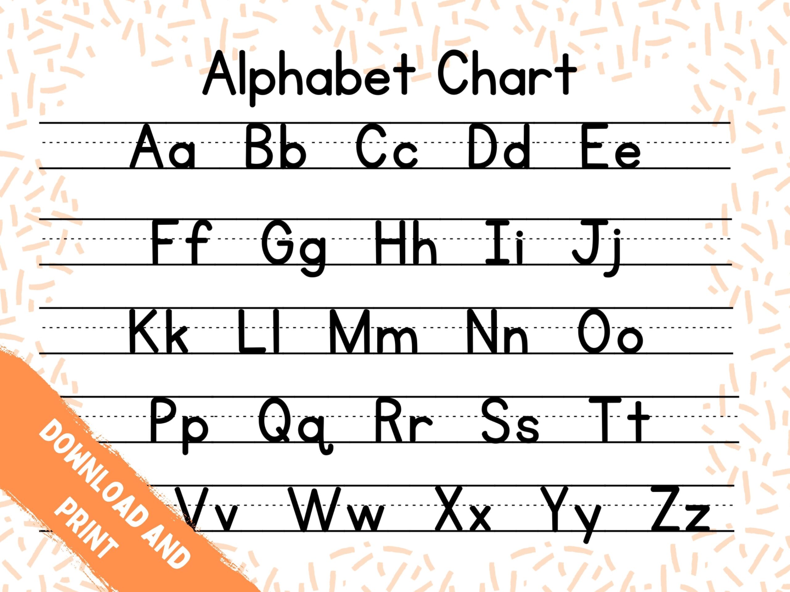 abc printable chart