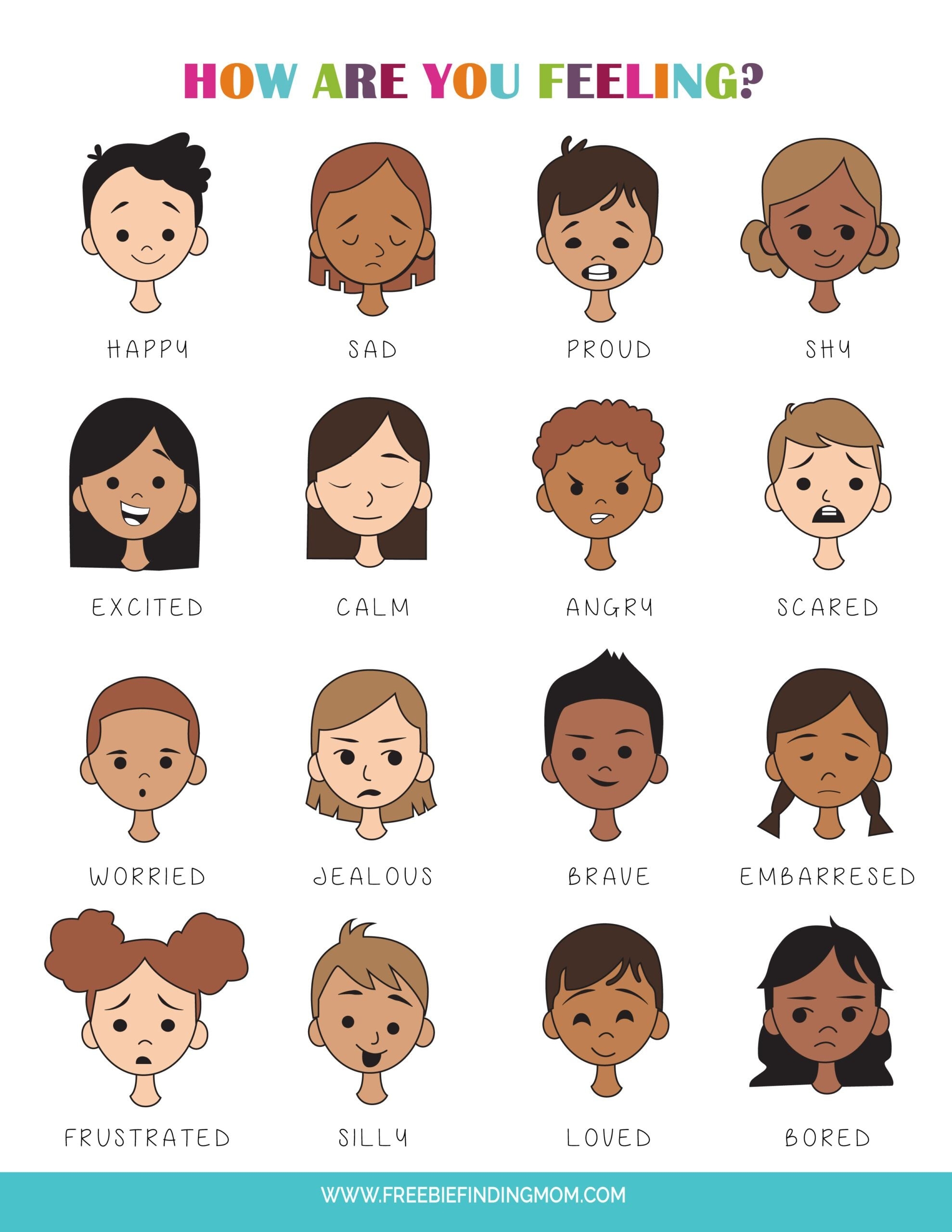 emotion chart printable