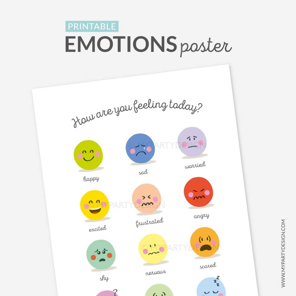 printable emotions chart
