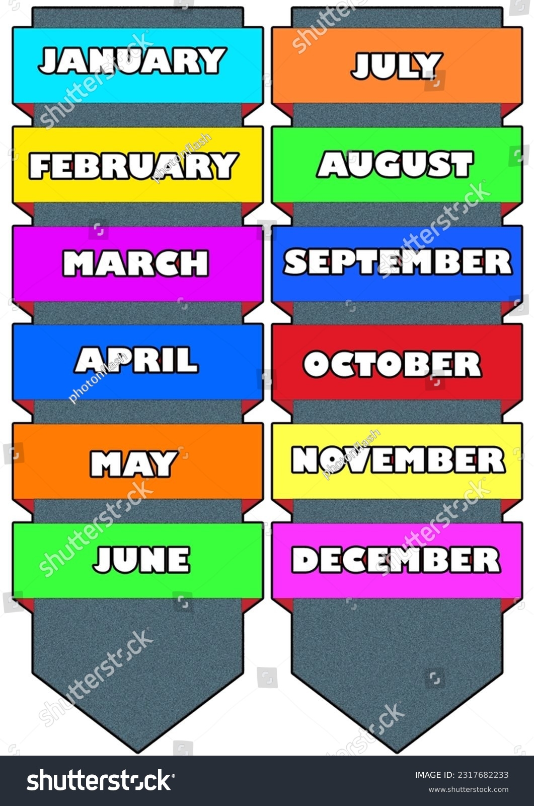 printable months of the year chart
