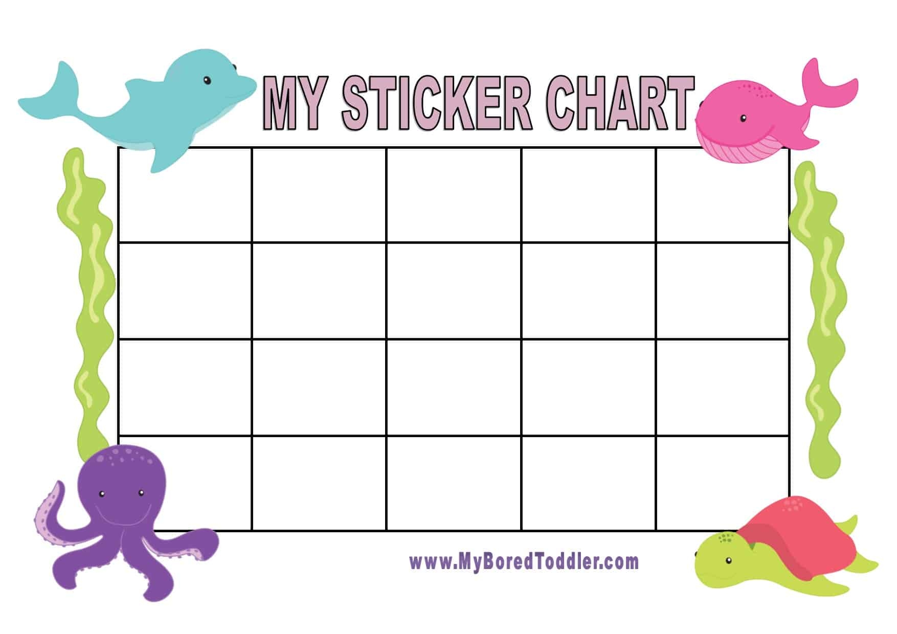 printable sticker chart free