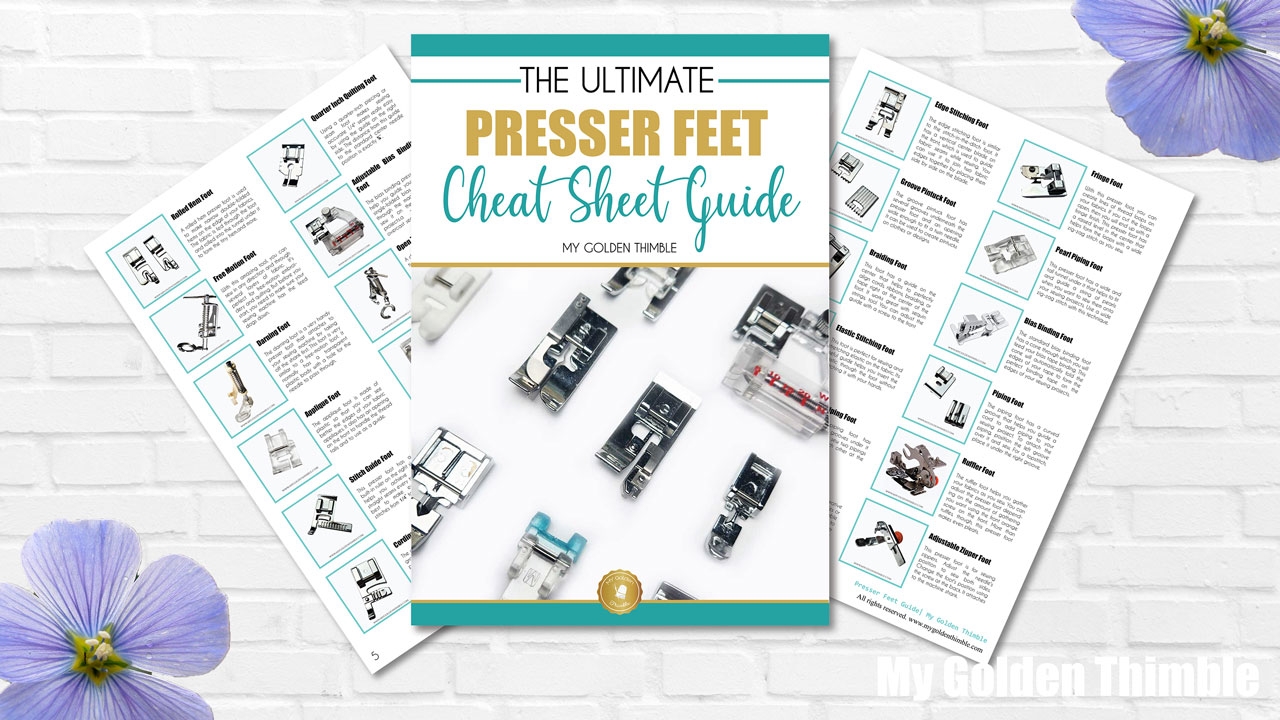 Sewing Machine Presser Feet Guide Free Printable Cheat Sheet