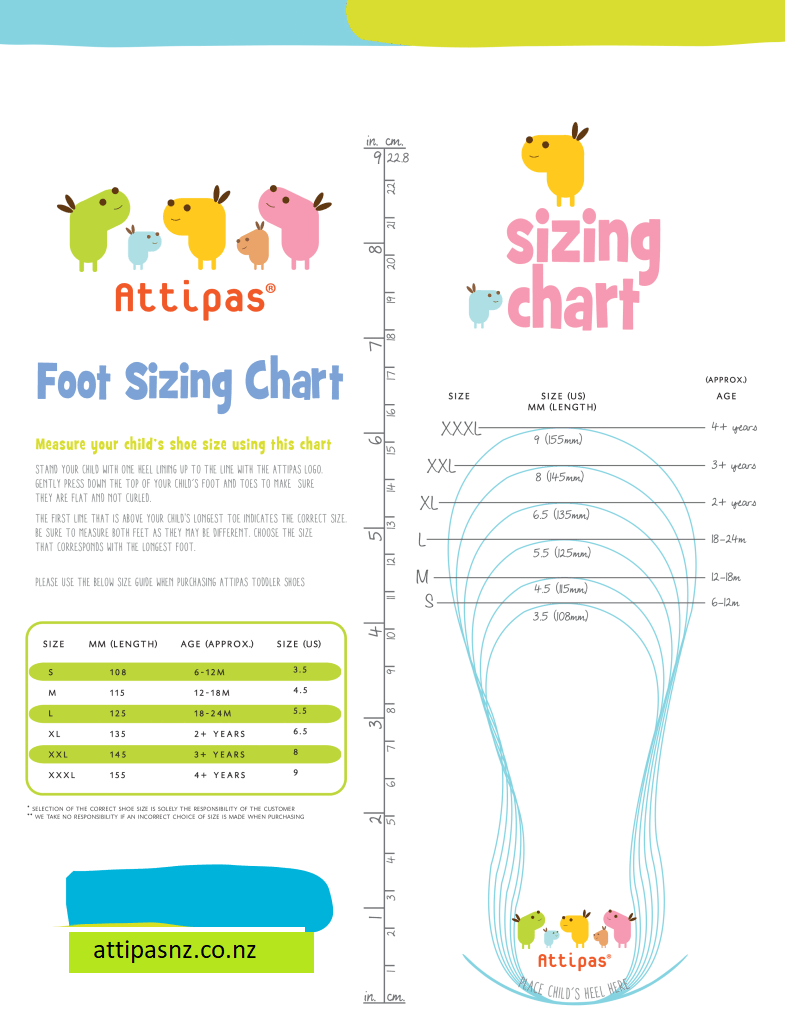 printable childrens shoe size chart